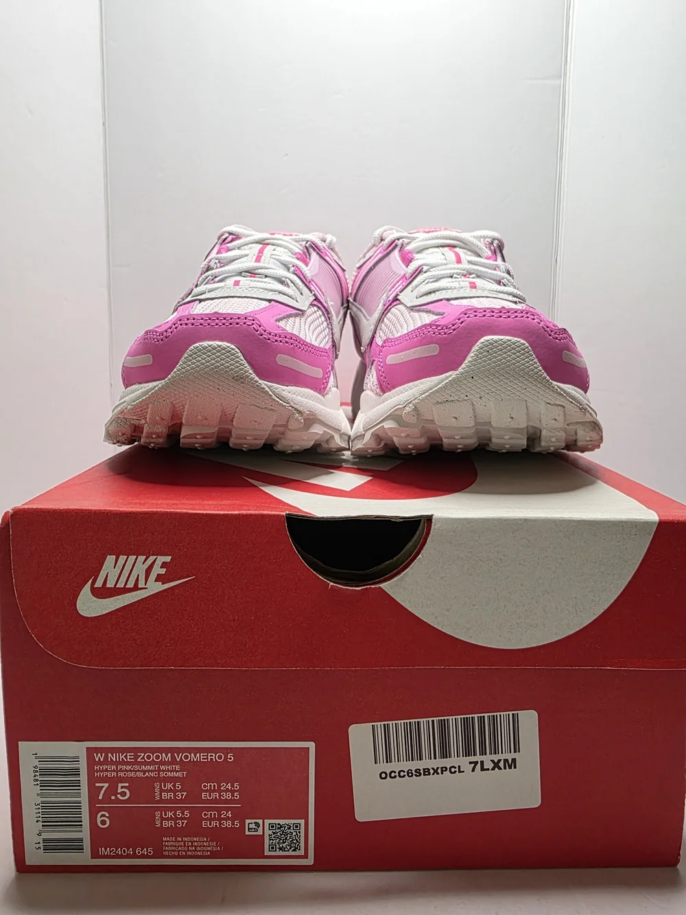 Nike Zoom Vomero 5 White Hyper Pink IM2404-645 Size 7.5W